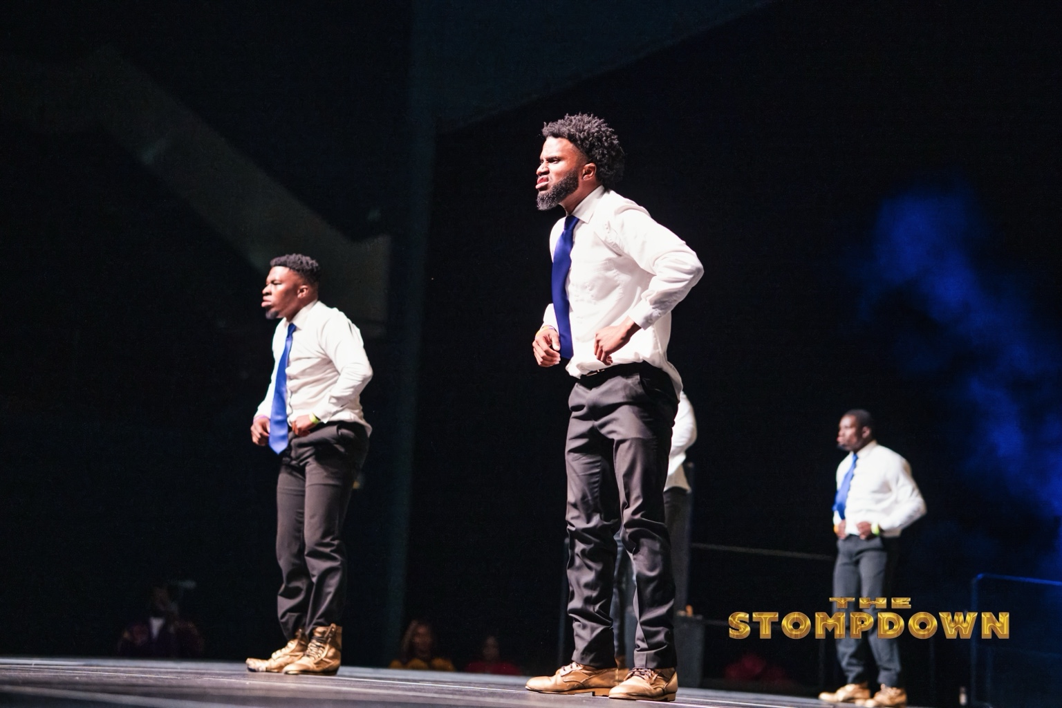 Performers stepping on The Stompdown stage