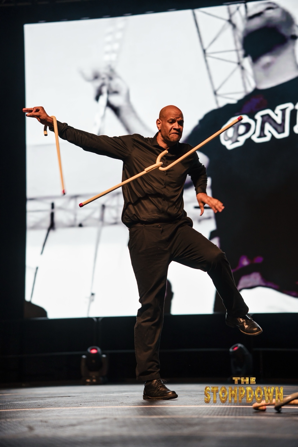 Featured performer commanding The Stompdown stage